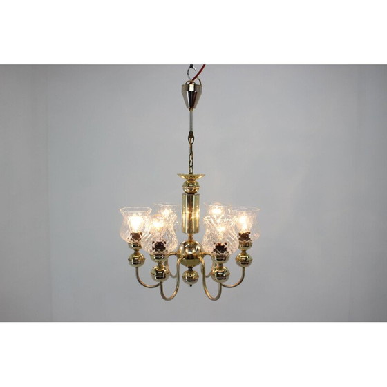 Image 1 of Lustre vintage de Kamenický Šenov, Tchécoslovaquie 1950