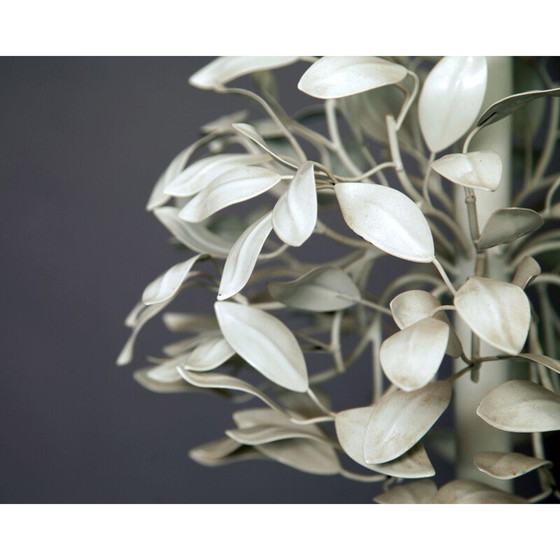 Image 1 of Lampadaire émaillé en forme de feuille d'arbre - années 1960