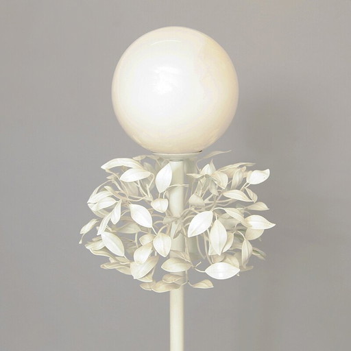 Lampadaire émaillé en forme de feuille d'arbre - années 1960