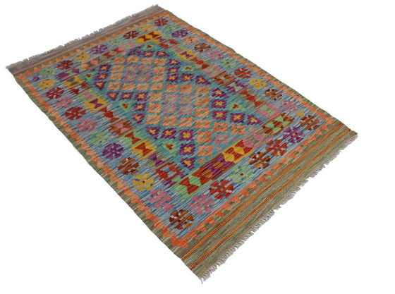 Image 1 of Original Old Style Kelim Afghan 150 X 103 Cm Top Condition