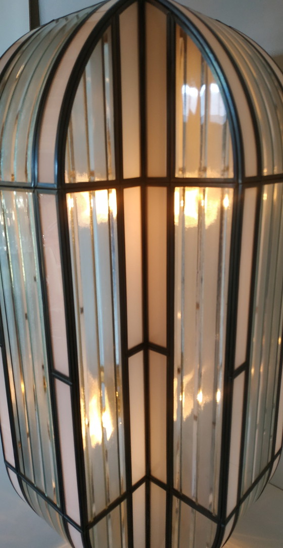 Image 1 of Ensemble unique de lampes 'High End' de style Art Déco par Fredrick Ramond Glassman (Frank Lloyd Wright Style)
