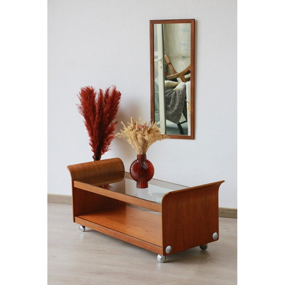 Image 1 of Table basse vintage "Tulip" en contreplaqué courbé pour G-Plan, Royaume-Uni 1970