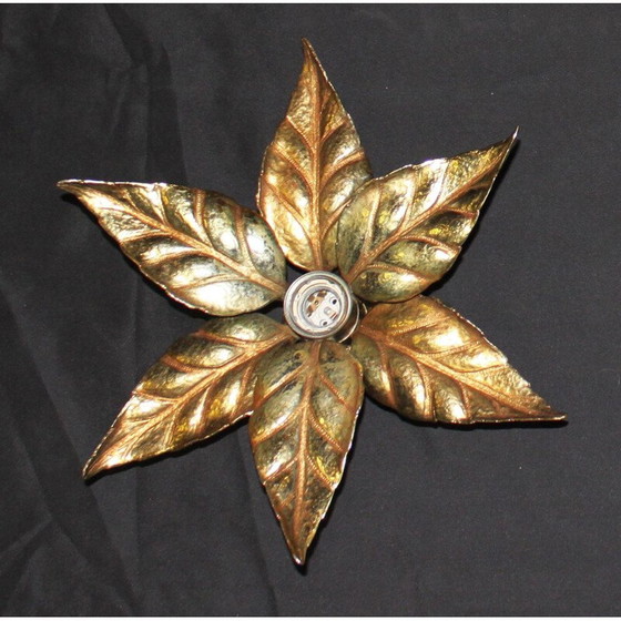 Image 1 of Applique florale vintage par Willy Daro Hollywood Regency 1970