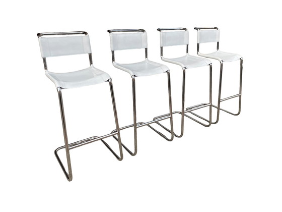 Image 1 of Ensemble de 4 chaises de bar Thonet, Mart Stam, modèle S39L