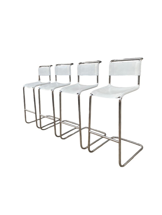 Image 1 of Ensemble de 4 chaises de bar Thonet, Mart Stam, modèle S39L