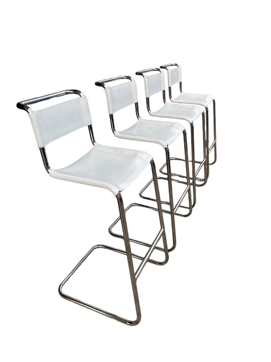 Image 1 of Ensemble de 4 chaises de bar Thonet, Mart Stam, modèle S39L