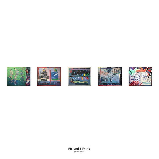 Image 1 of Peinture ancienne "Mated Measure" de Richard Frank, USA 1980