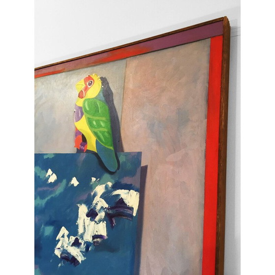 Image 1 of Peinture ancienne "Mated Measure" de Richard Frank, USA 1980