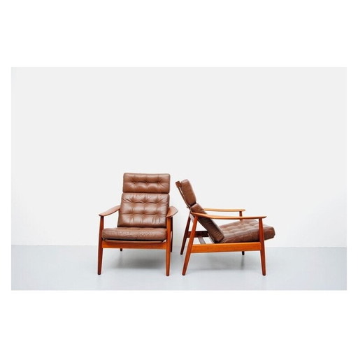 Fauteuil vintage en teck par Arne Vodder pour France et Søn, 1960
