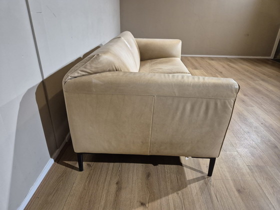 Image 1 of Pode Fold - Canapé 2,5 places - Crème - Marron - Cuir - Design