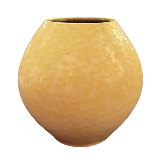 Image 1 of Vase Gramann Keramik en céramique jaune, Allemagne, années 1970