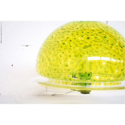 Lampe vintage Poveglia en verre soufflé par Gae Aulenti pour Vistosi, 1969s