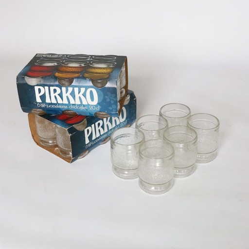 Verres à boire Vintage Riihimäki New In Box Finnish Design Glass