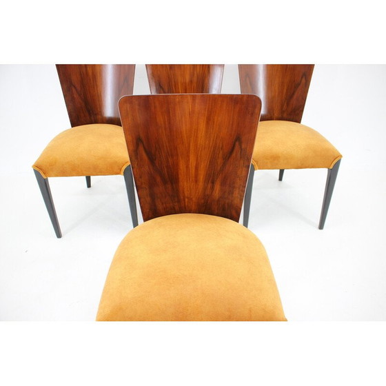 Image 1 of Ensemble de 4 chaises de salle à manger vintage H-214 par Jindrich Halabala pour Up Závody, années 1950