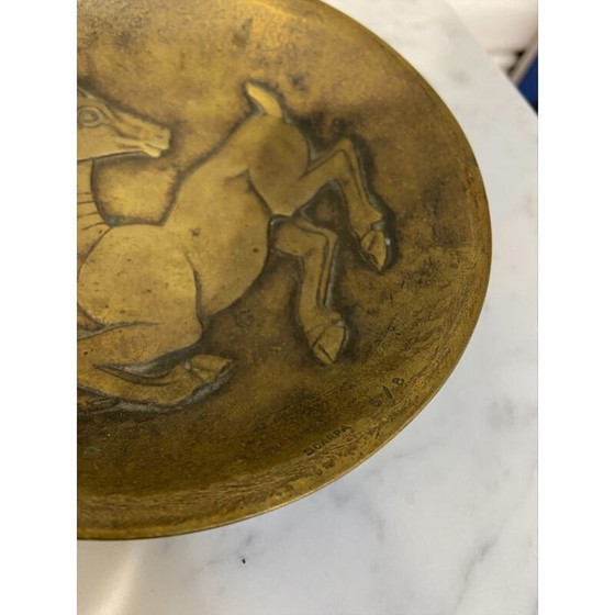 Image 1 of Coupe en bronze vintage Antilope par Riccardo Scarpa, 1978