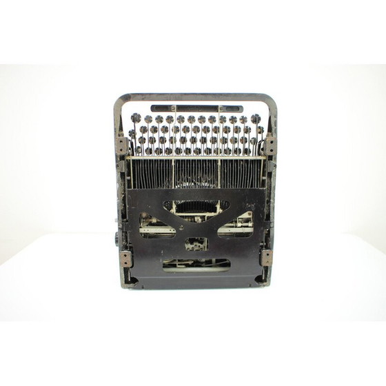 Image 1 of Machine à écrire vintage en plastique chromé pour Olivetti, Italie 1946