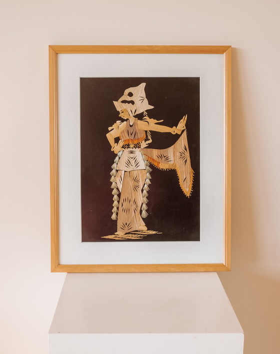 Image 1 of Ensemble de 2 œuvres d'art orientales Mid Century