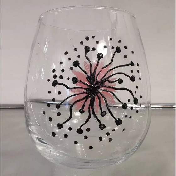 Image 1 of Set de 6 verres à eau vintage en verre transparent