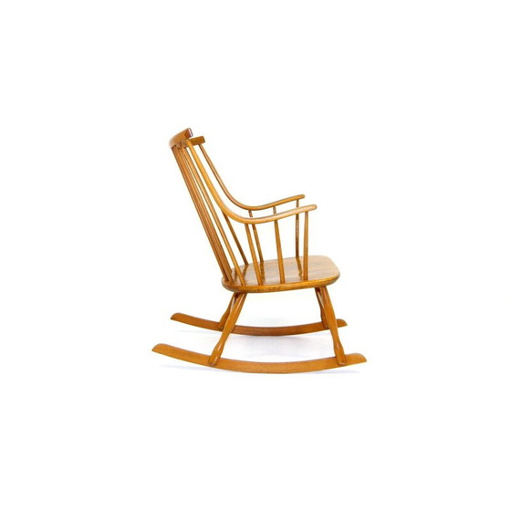 Image 1 of Fauteuil vintage en hêtre par Nesto Stolfabrik, Suède 1960s