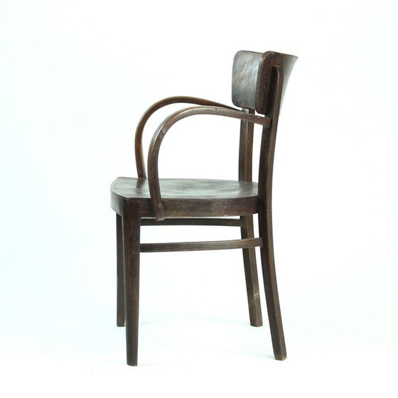 Image 1 of Fauteuil de bureau Thonet en chêne, Tchécoslovaquie, années 1930