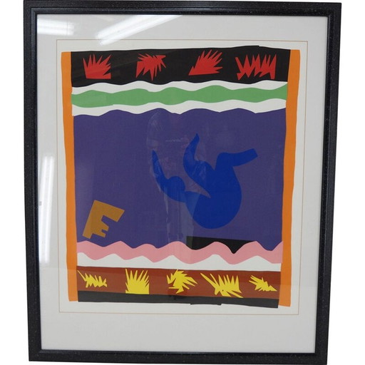 Poster abstrait vintage d'Henri Matisse, années 1990