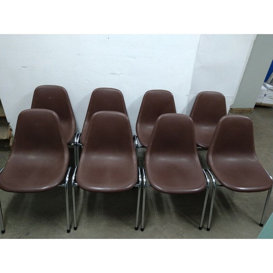 Image 1 of Ensemble de 8 chaises vintage par Pollak Orly Sulo, 1979