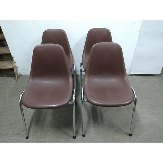 Image 1 of Ensemble de 8 chaises vintage par Pollak Orly Sulo, 1979