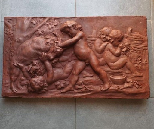 Grand Bas-Relief D' Après Edme Bouchardon
