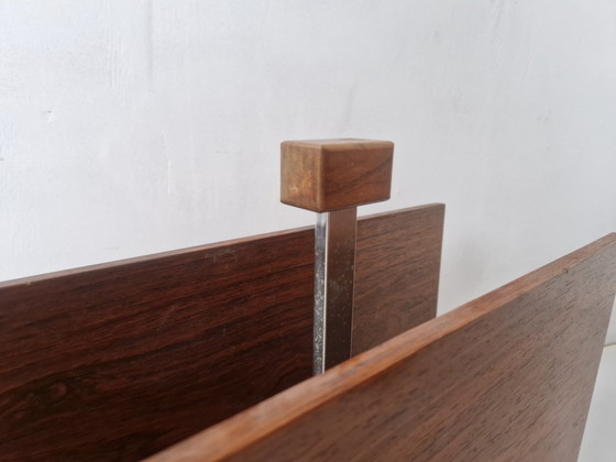 Image 1 of Porte-revues vintage en placage de bois de rose