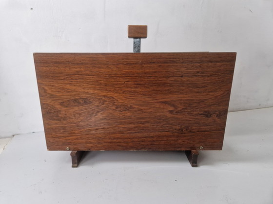 Image 1 of Porte-revues vintage en placage de bois de rose
