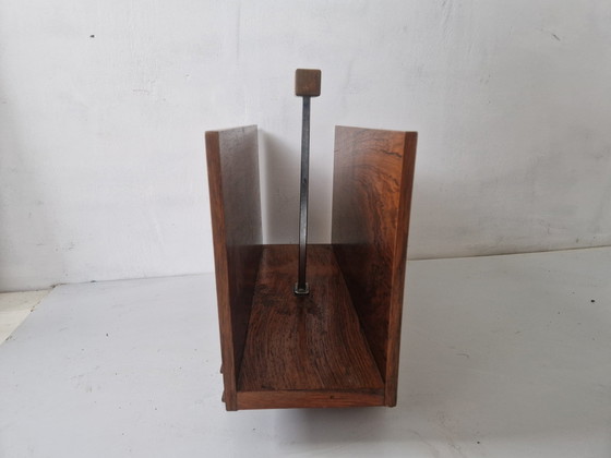 Image 1 of Porte-revues vintage en placage de bois de rose