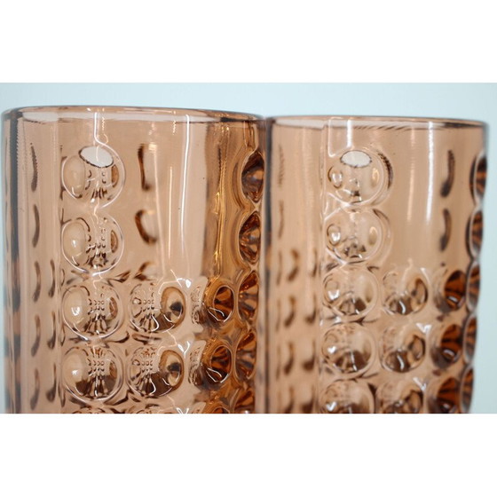 Image 1 of Paire de vases en verre vintage de Rudolf Jurnikl, Tchécoslovaquie 1962