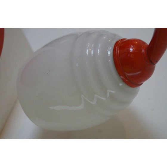 Image 1 of Lampe à arc en métal laqué et opaline, 1970