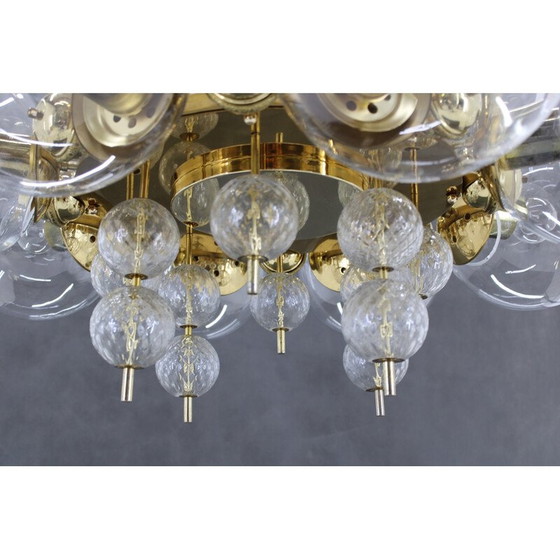 Image 1 of Lustre vintage en laiton par Kamenicky Senov, 1970