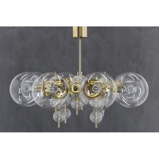 Image 1 of Lustre vintage en laiton par Kamenicky Senov, 1970