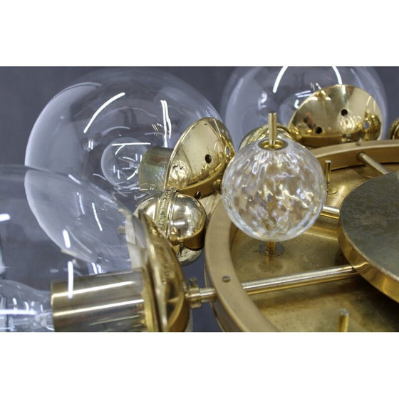 Image 1 of Lustre vintage en laiton par Kamenicky Senov, 1970