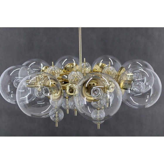 Image 1 of Lustre vintage en laiton par Kamenicky Senov, 1970