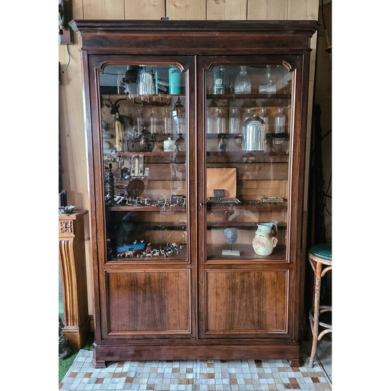Image 1 of Bibliothèque vintage en palissandre et placage de chêne