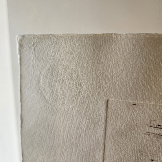 Image 1 of Gravure en couleur Antonia Dombrowsky 2003 - Gravure en couleur Papier Bütten fait main