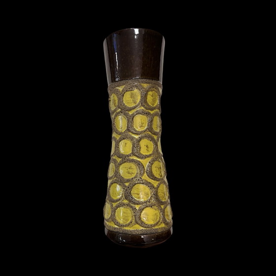 Image 1 of Vase en céramique de lave grasse Strehla Keramik, Allemagne 1970S.