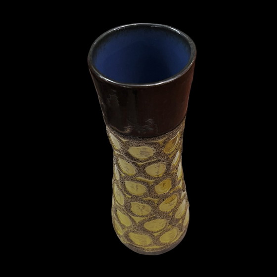 Image 1 of Vase en céramique de lave grasse Strehla Keramik, Allemagne 1970S.