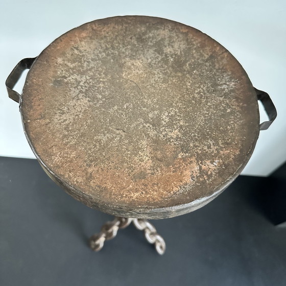 Image 1 of Table d'appoint brutaliste Mid Century - Anchor Chain