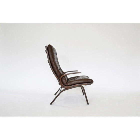 Image 1 of Fauteuil en cuir vintage Kleppe, Danemark 1970