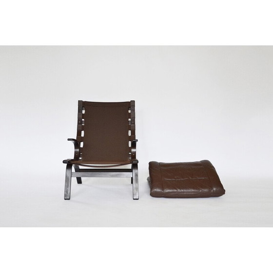 Image 1 of Fauteuil en cuir vintage Kleppe, Danemark 1970