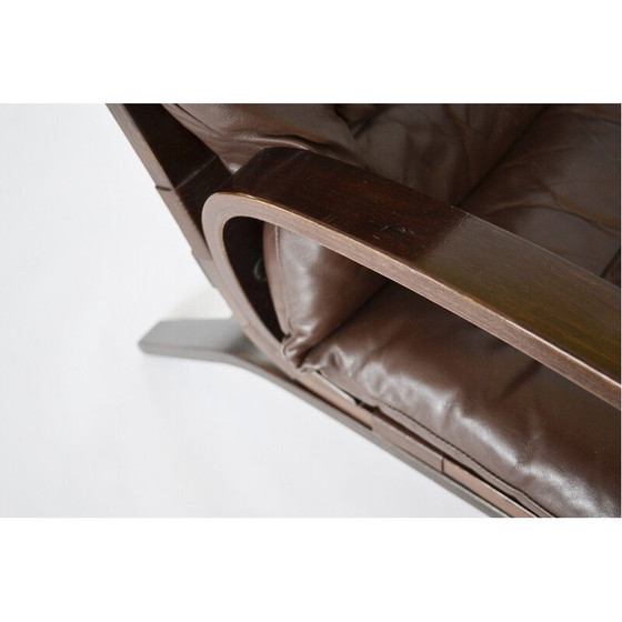 Image 1 of Fauteuil en cuir vintage Kleppe, Danemark 1970