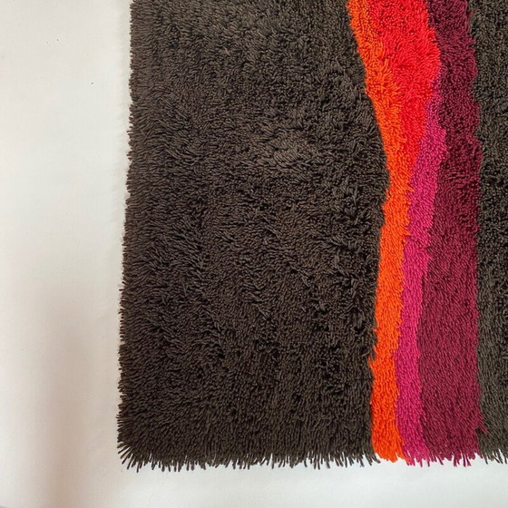 Image 1 of Tapis vintage à rayures colorées Desso, Pays-Bas 1970