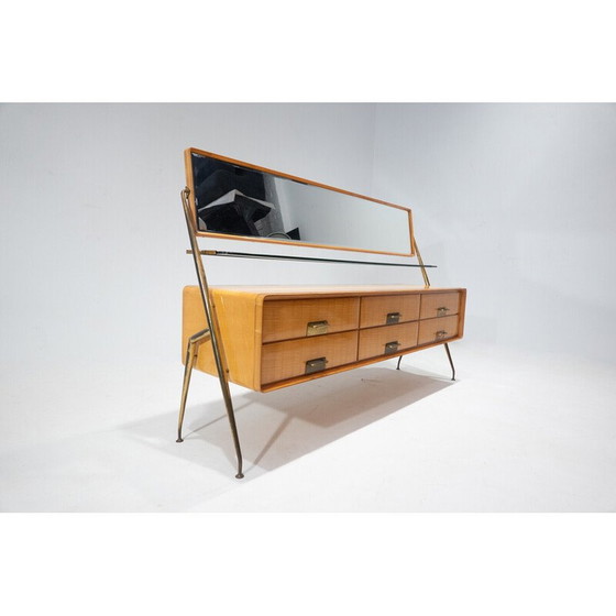 Image 1 of Buffet à miroirs du milieu du siècle par Silvio Cavatorta ,Italie 1958