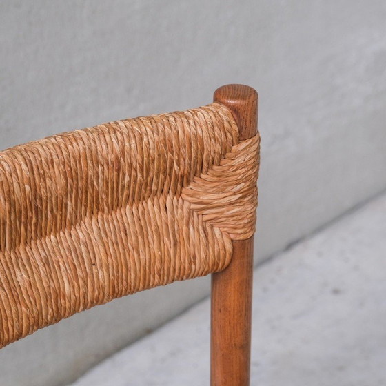 Image 1 of Ensemble de 4 chaises vintage par Charlotte Perriand pour Robert Sentou, France 1870