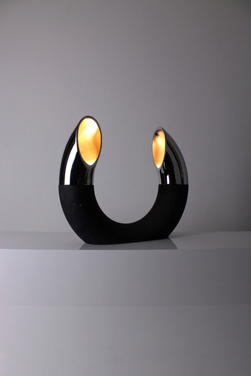 Lampe de table sculpturale de Fratelli Martini, 1975