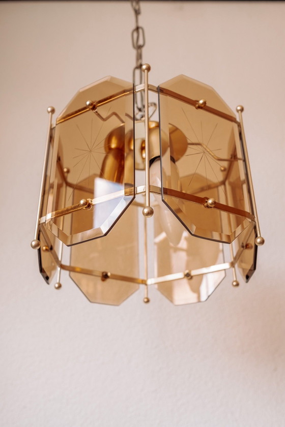 Image 1 of Lampe pendante danoise Vintage Reijmyre Glasbruk